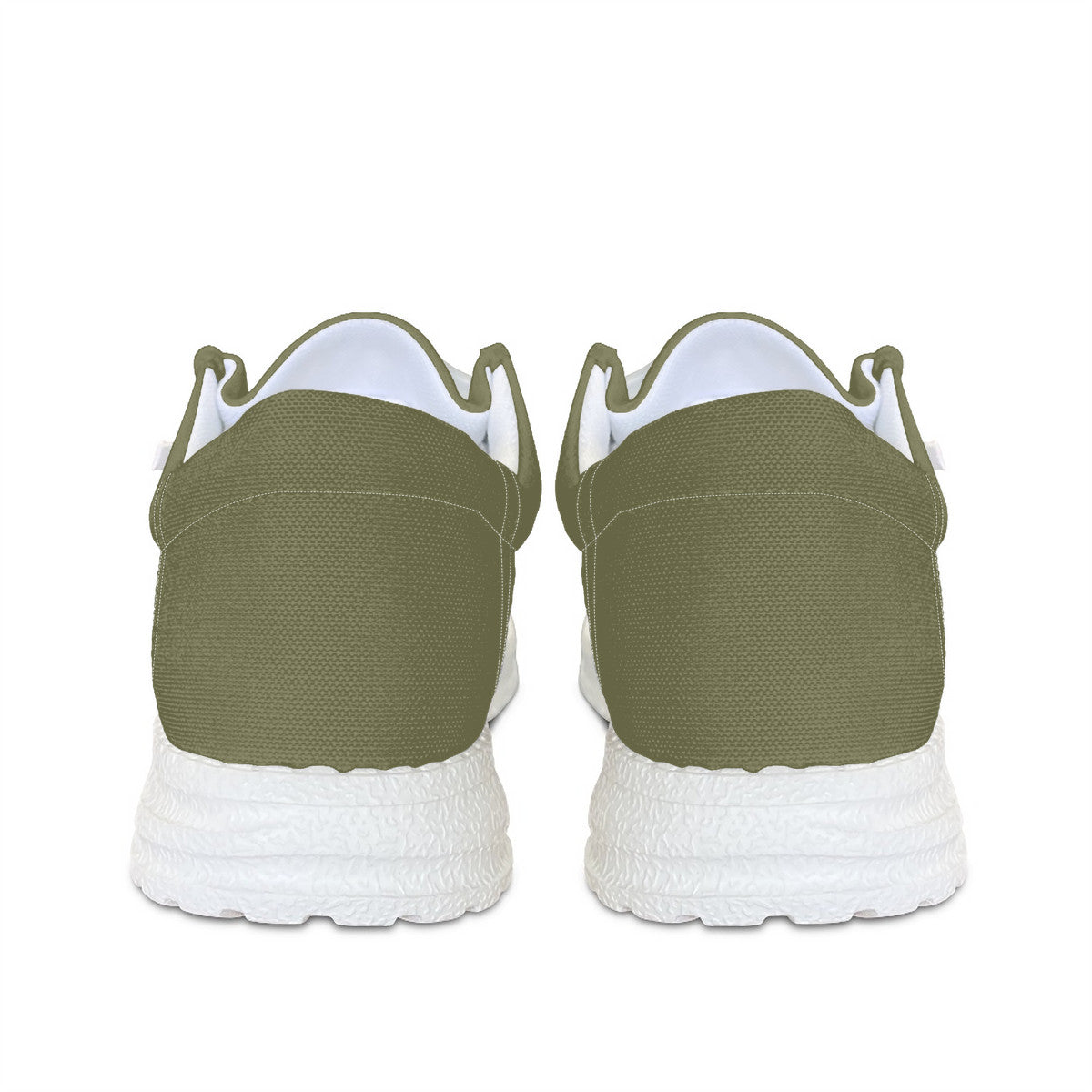 Olive Green Canvas Loafers