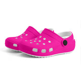 Kid's Neon Pink Casual Clogs