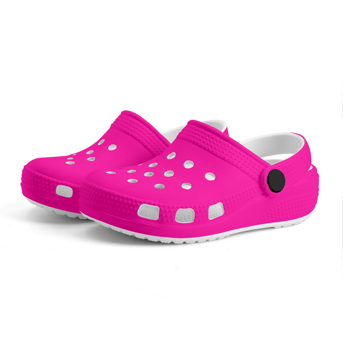 Kid's Neon Pink Casual Clogs