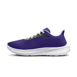 Purple Unisex Lace Up Running Shoes