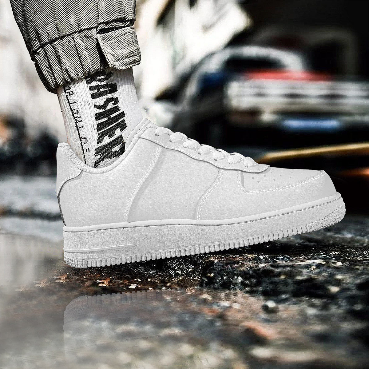 White Low Top Unisex Sneaker