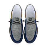 Unisex Tribal Striped Canvas Loafers