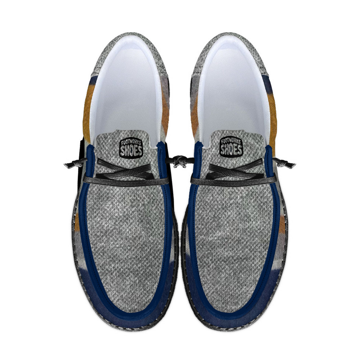 Unisex Tribal Striped Canvas Loafers
