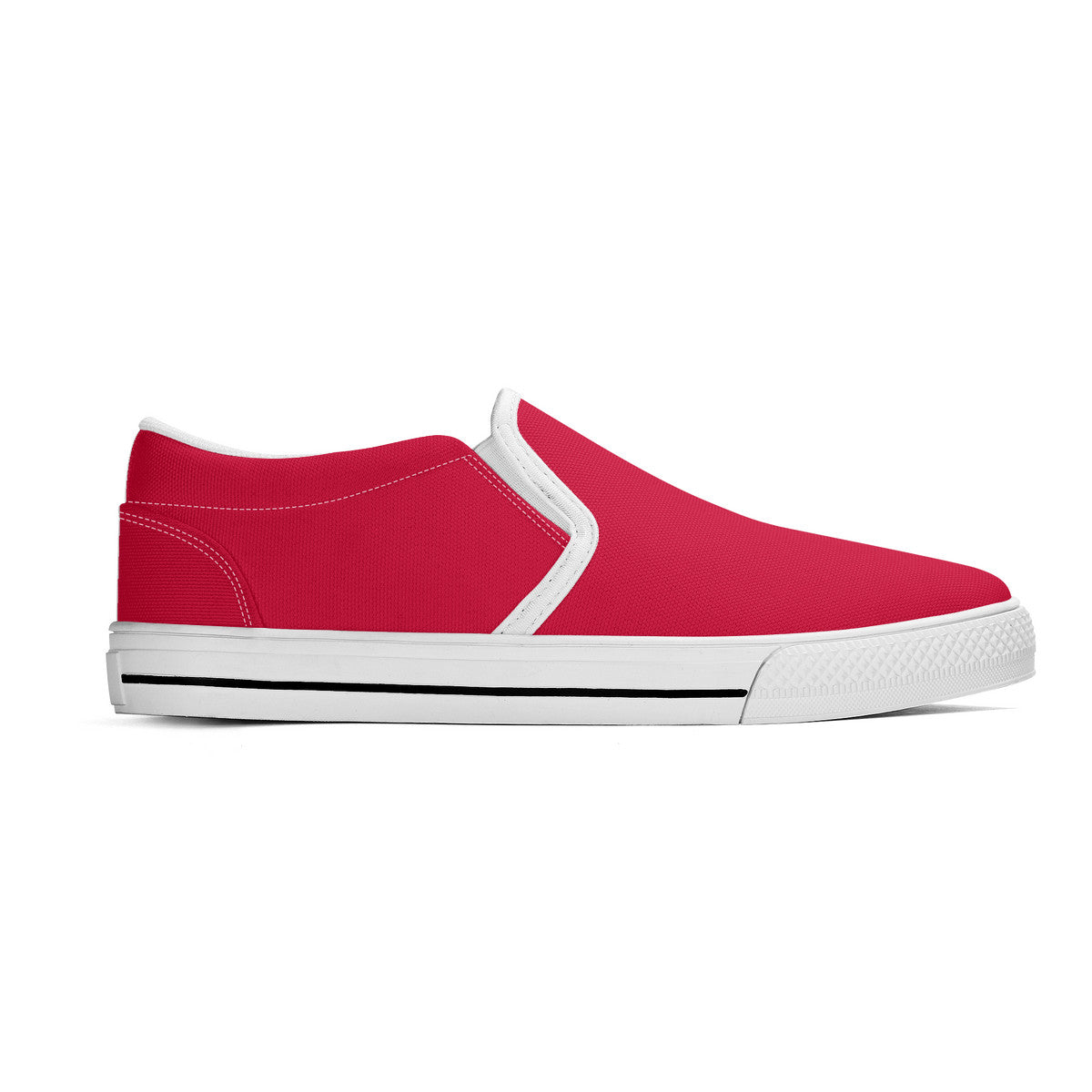 Trendy Red Unisex Slip-on Shoes
