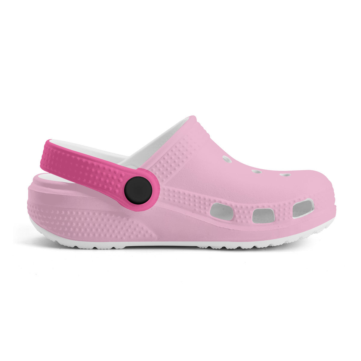 Kid's Light Pink and Fushia Casual Clogs