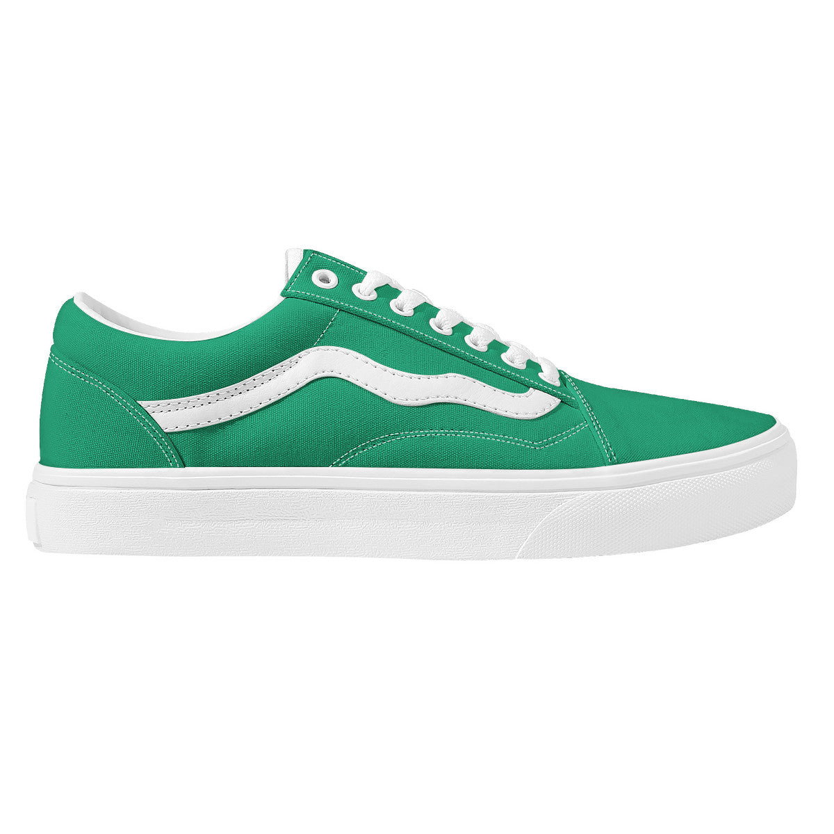 Green Low Top Flat Sneaker