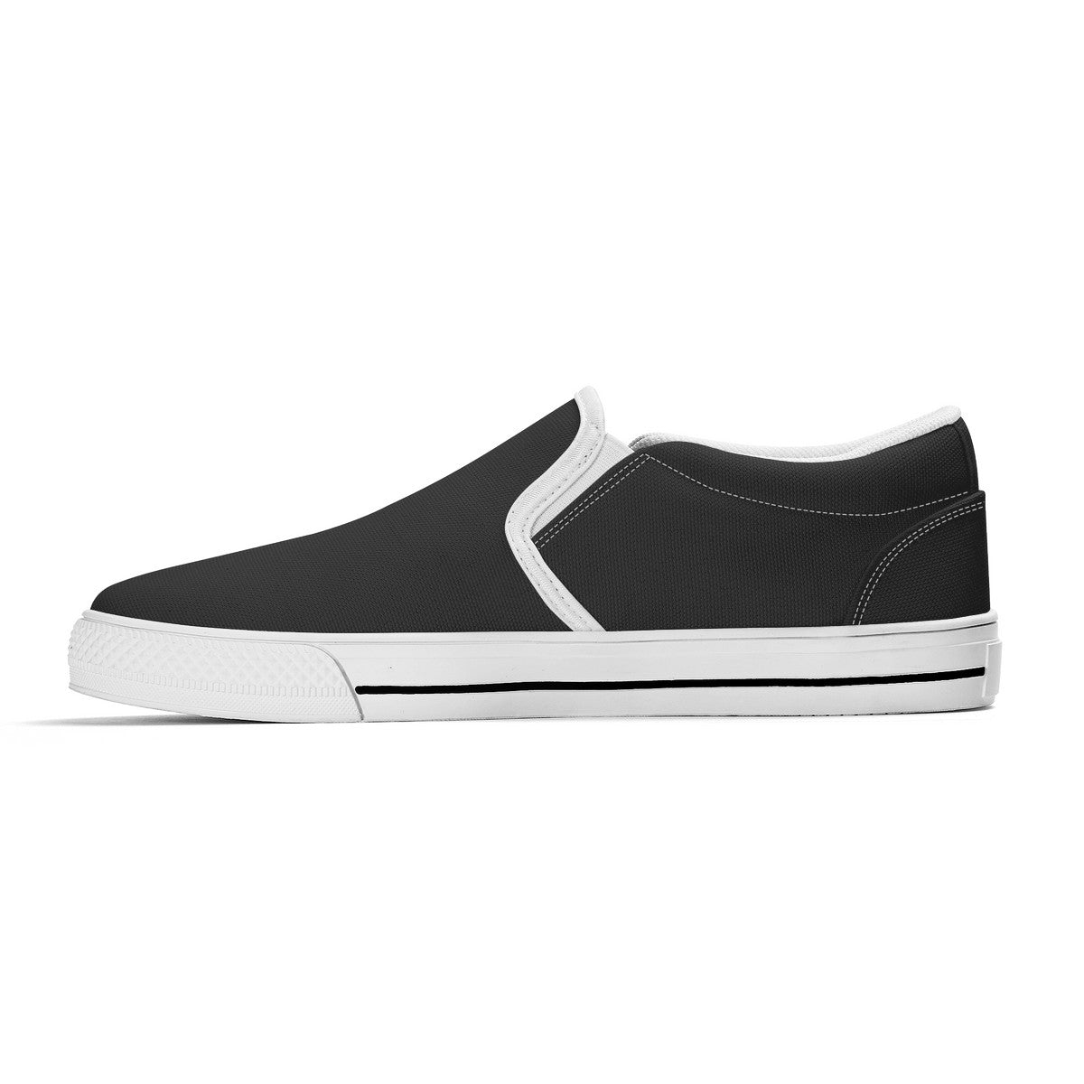 Black Unisex Slip-on Shoes