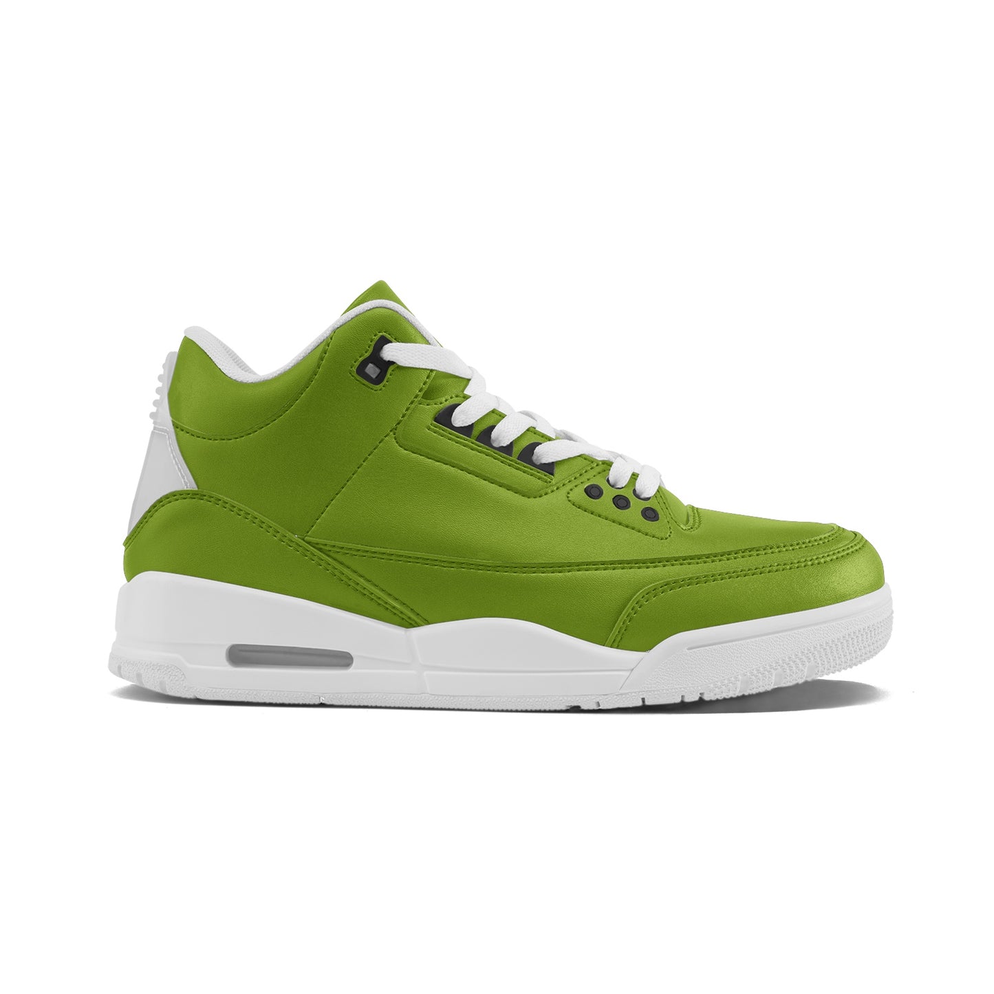 Chartreuse Green Unisex Non Slip Sneakers Lace Up Fashion Shoes