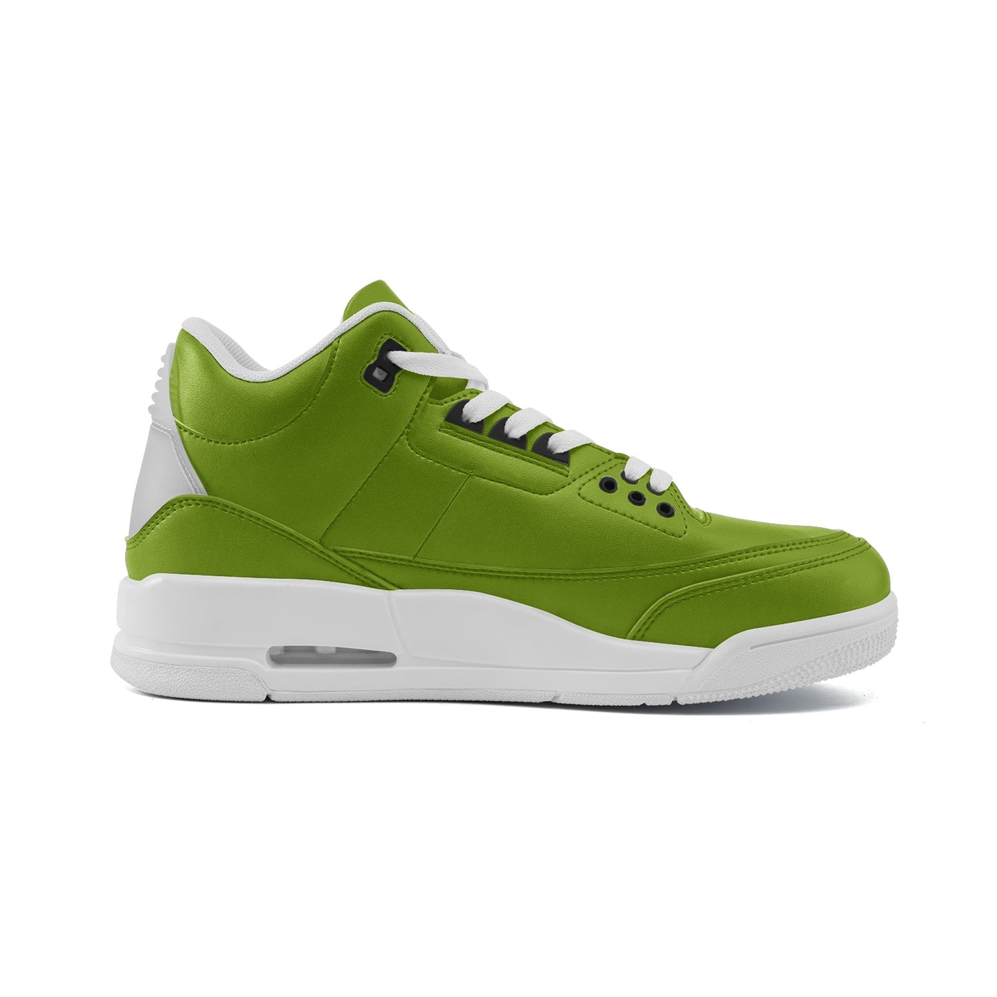 Chartreuse Green Unisex Non Slip Sneakers Lace Up Fashion Shoes