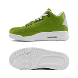 Chartreuse Green Unisex Non Slip Sneakers Lace Up Fashion Shoes