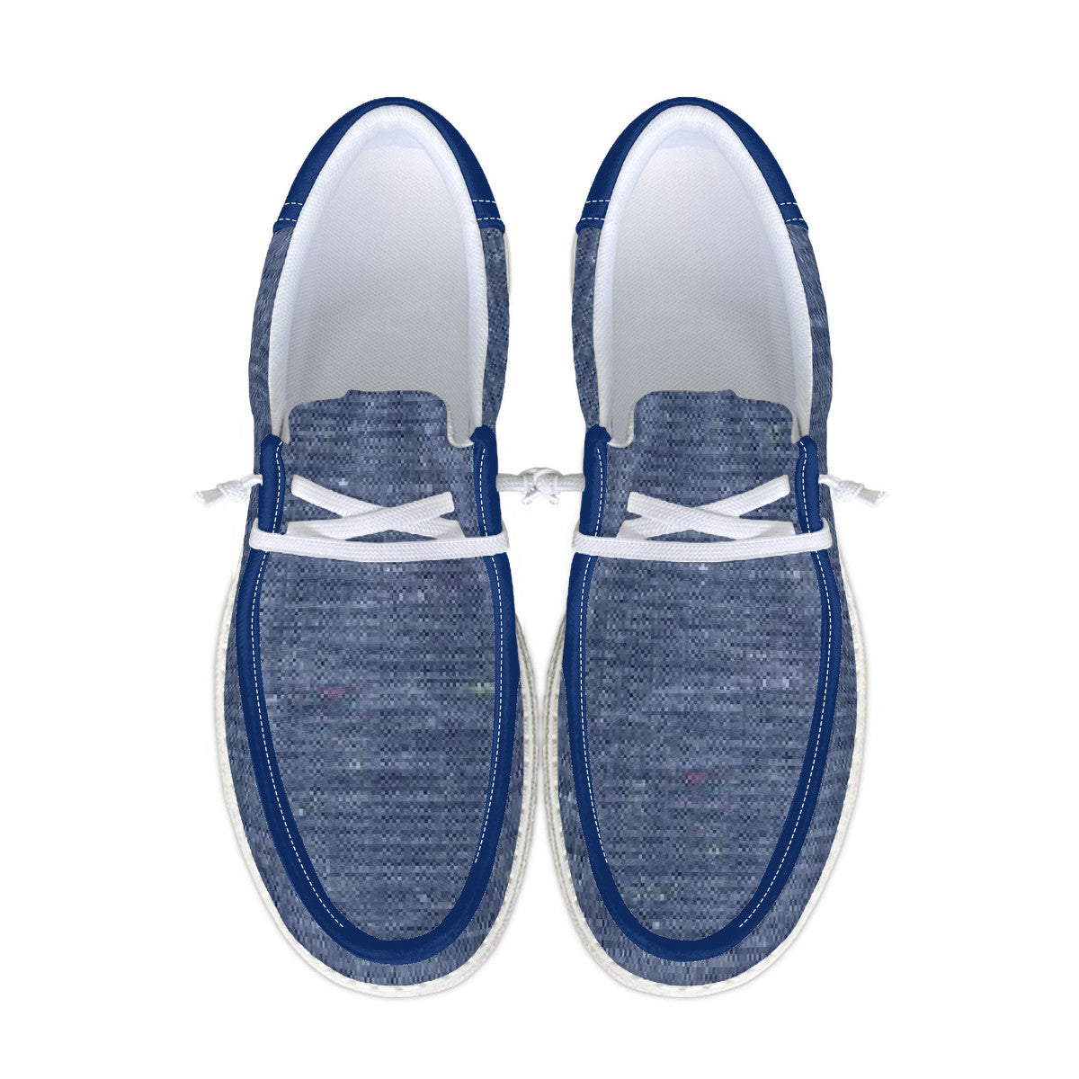 Denim Blue Canvas Loafers