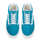 Aqua Blue Low Top Flat Sneaker