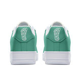 Unisex Green Low Top Leather Sneakers