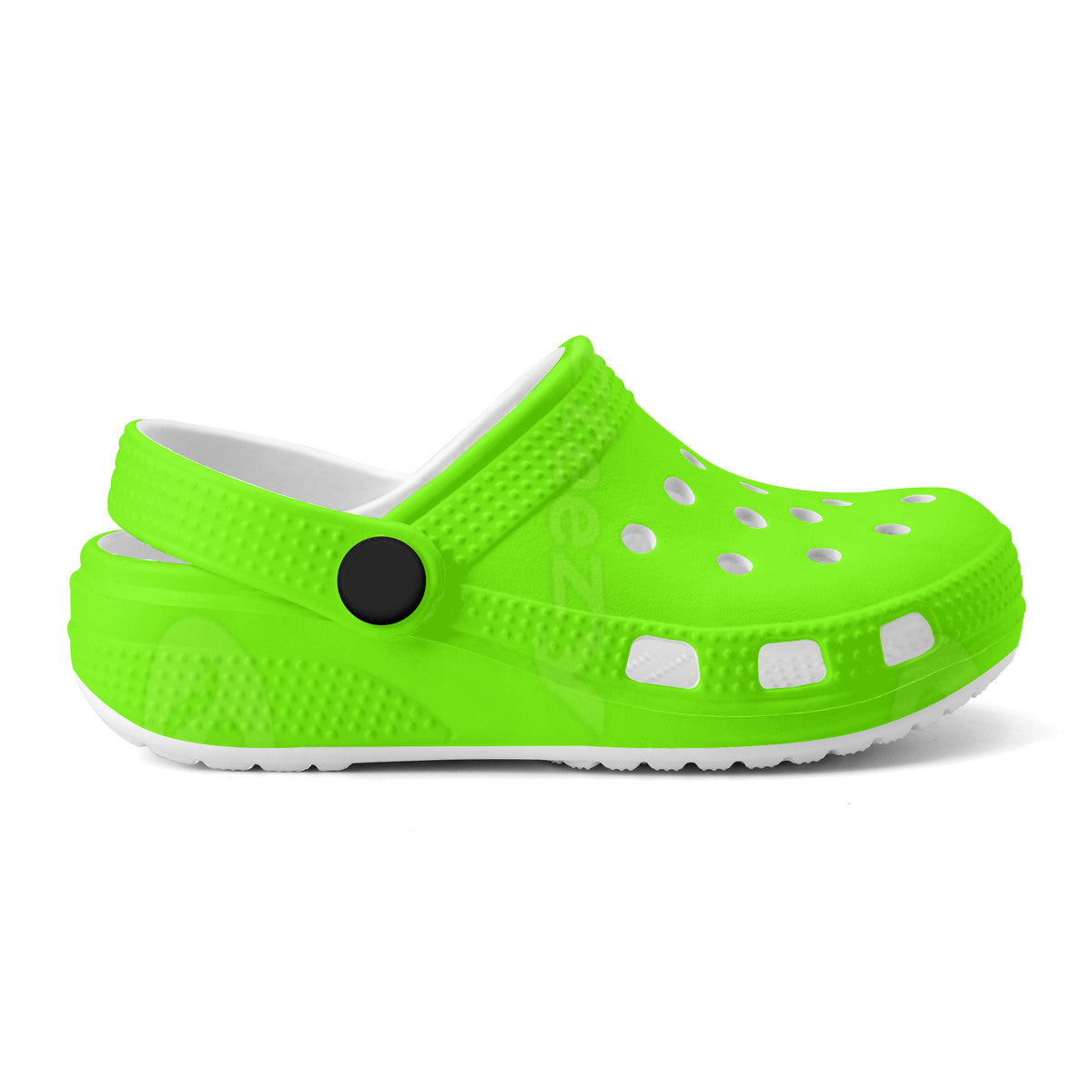 Kid's Neon Green Casual Clogs