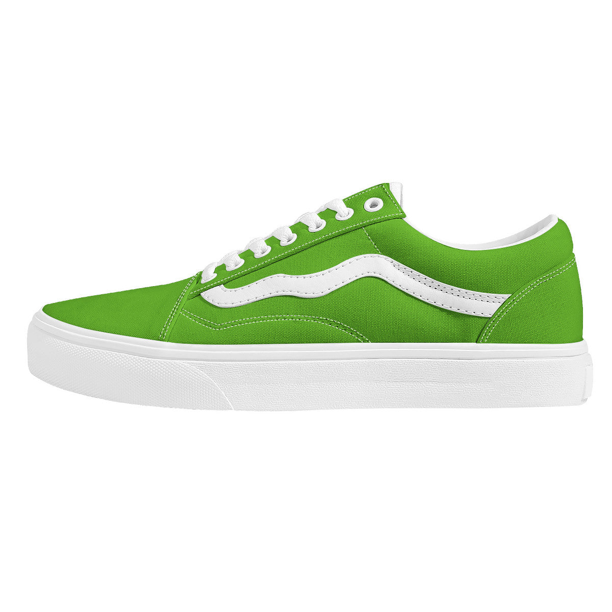 Neon Green Low Top Flat Sneaker