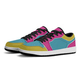 Unisex New Synthetic Leather Low Top Sneakers