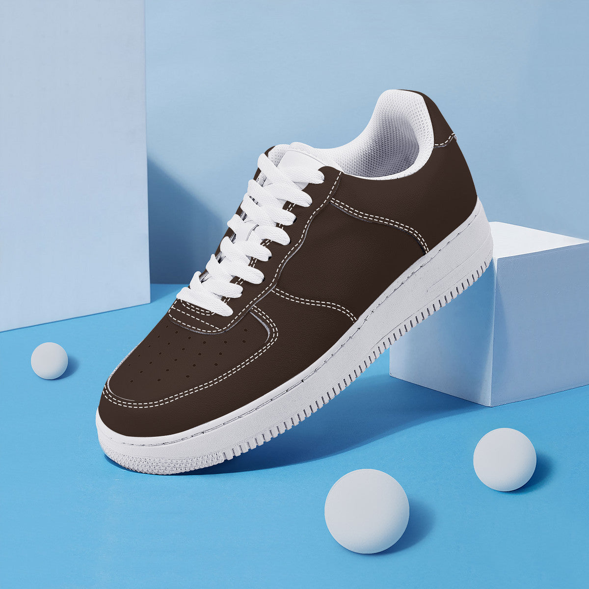 Brown Low Top Unisex Sneaker