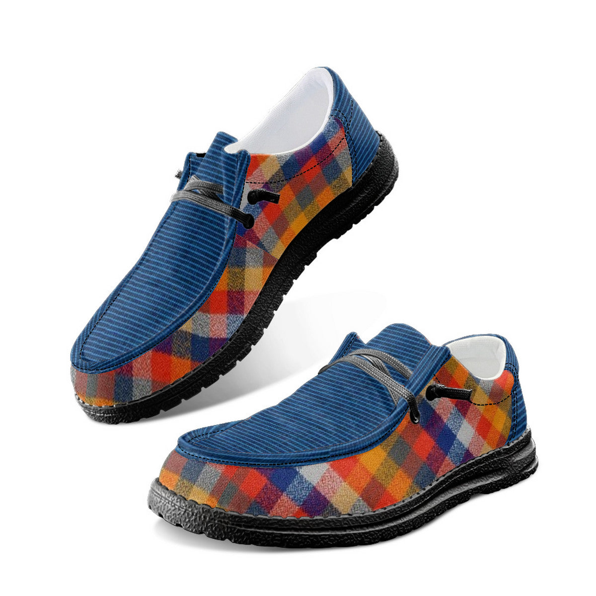 Multicolor Unisex Canvas Loafers