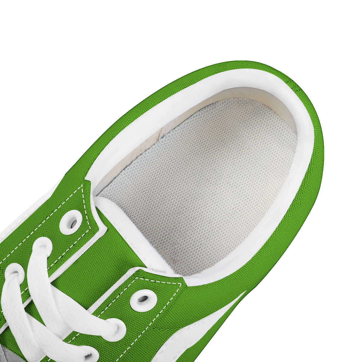 Neon Green Low Top Flat Sneaker