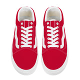 Red Low Top Flat Sneaker