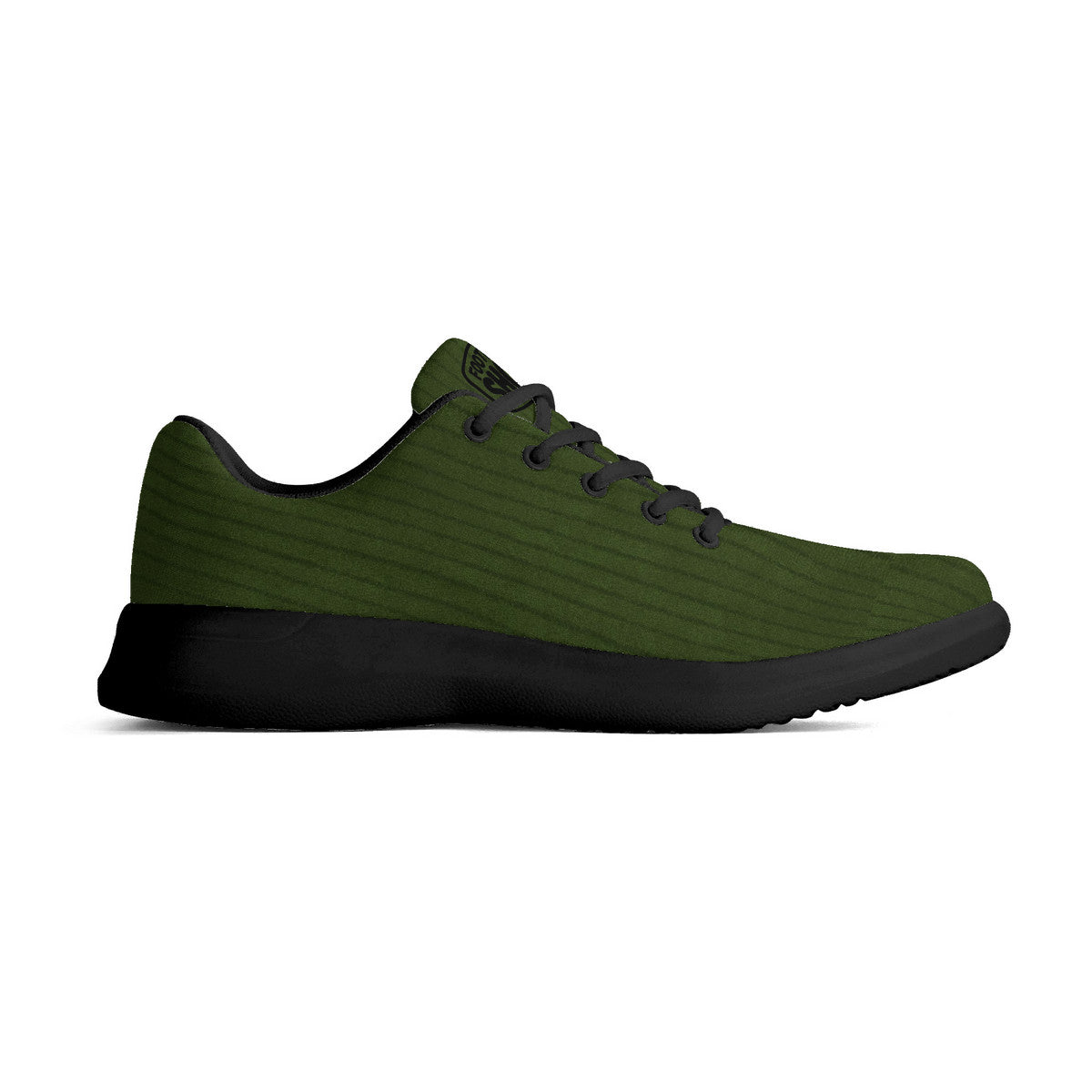 Green Corduroy Unisex Athletic Running Shoes