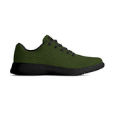 Green Corduroy Unisex Athletic Running Shoes