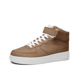Brown Unisex high Top Leather Sneakers