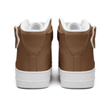 Brown Unisex high Top Leather Sneakers