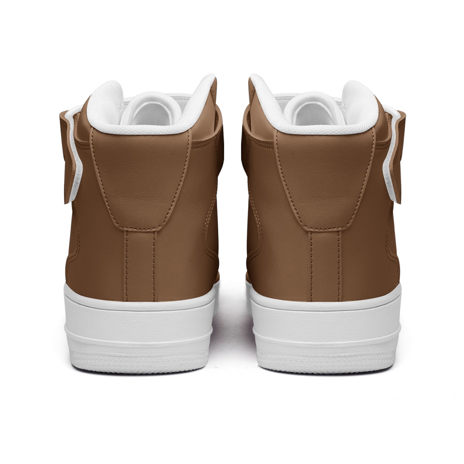 Brown Unisex high Top Leather Sneakers