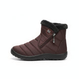 Womens Winter Cotton Brown Boots