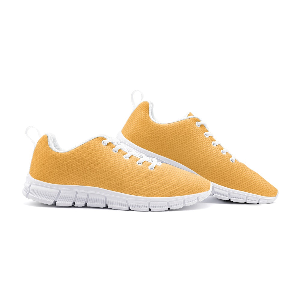 Unisex Lightweight Pastel Orange Athletic Sneakers