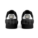 Black Unisex Premium Synthetic Leather Sneakers