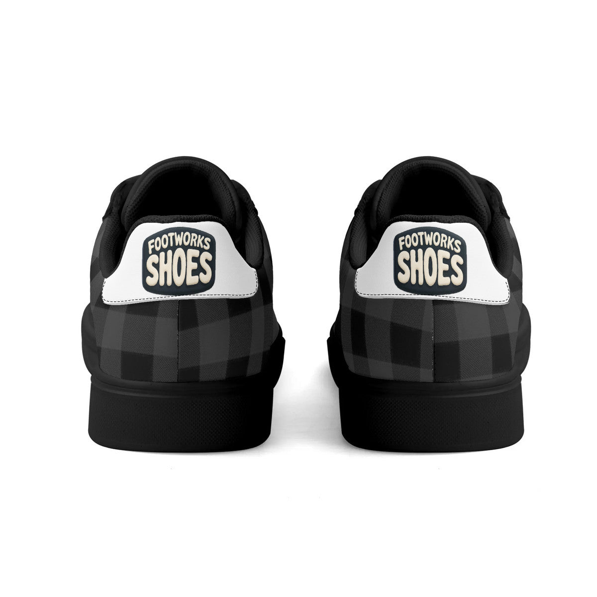 Black Unisex Premium Synthetic Leather Sneakers