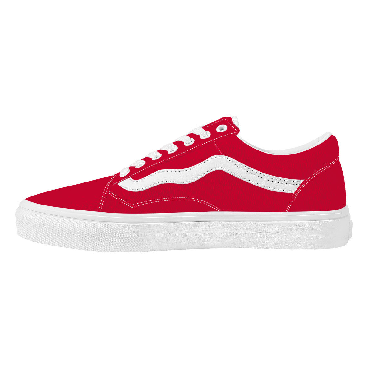 Red Low Top Flat Sneaker