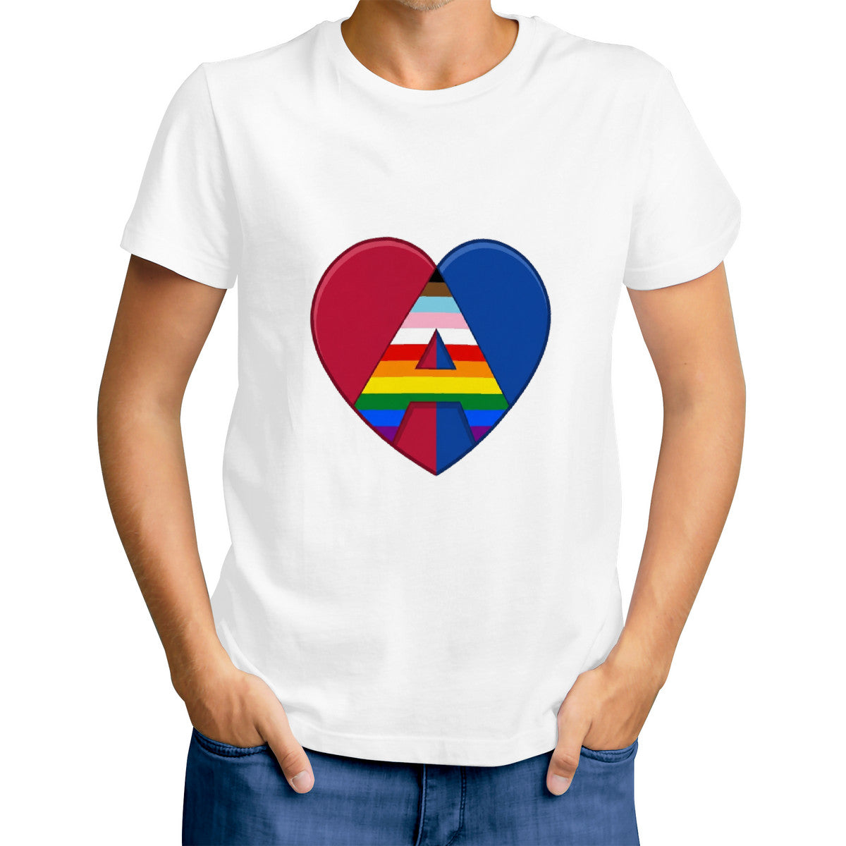 Straight LGTBQ Ally Men's T-Shirt