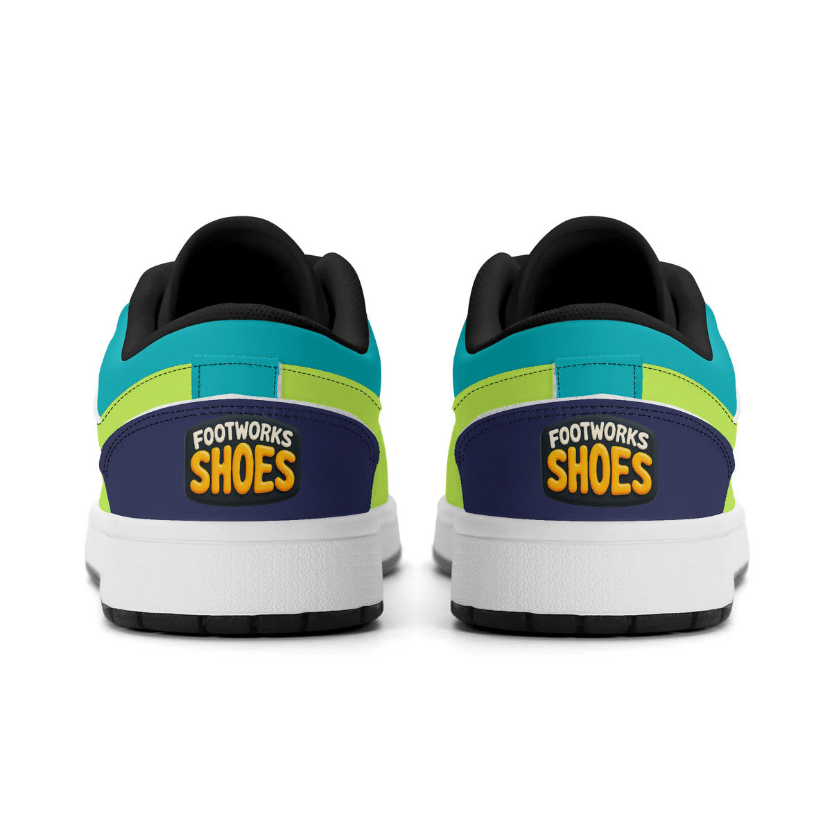 Unisex Greens Leather Low Top Sneakers