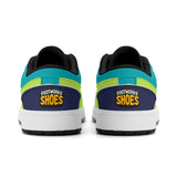 Unisex Greens Leather Low Top Sneakers