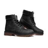 Black Casual Leather Lightweight boots TB