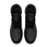 Black Casual Leather Lightweight boots TB