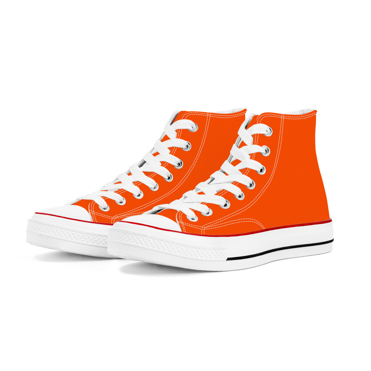 Orioles Orange High Top Canvas Shoes