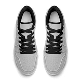 Gray Unisex New Synthetic Leather Low Top Sneakers