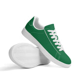 Green Unisex Premium Synthetic Leather Sneakers – Handcrafted Comfort by Footworks Shoes