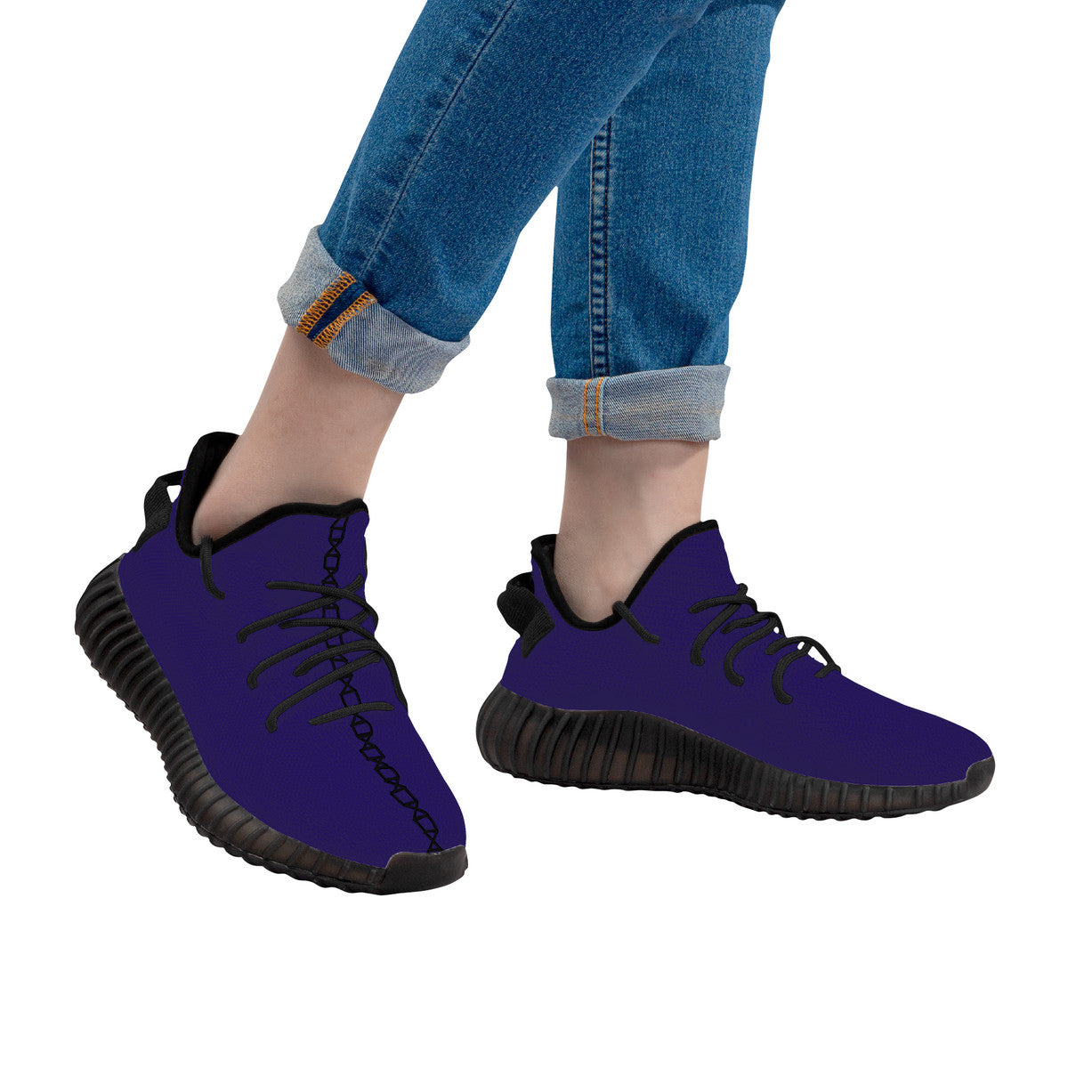 Ravens Purple  Breathable Mesh Knit Sneaker