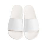 White Slide Sandals