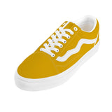 Yellow Low Top Flat Sneaker