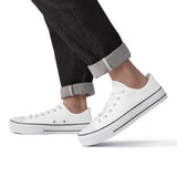 WhiteUnisex Classic Low Top Canvas Shoes