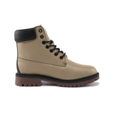 Tan Lightweight Microfiber Leather Chukka Boots