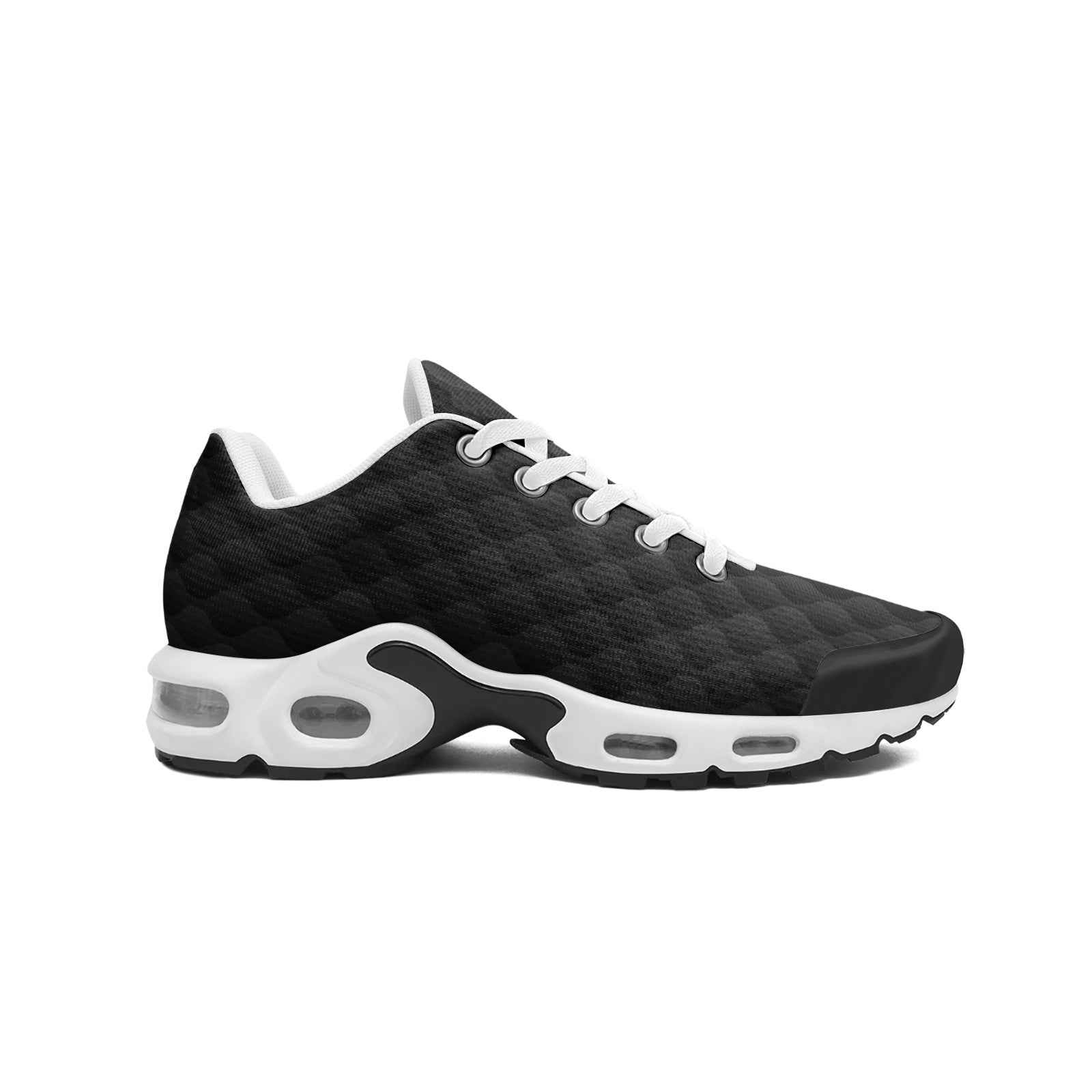 Unisex Black Mesh Tech Eco-Flex Sneakers