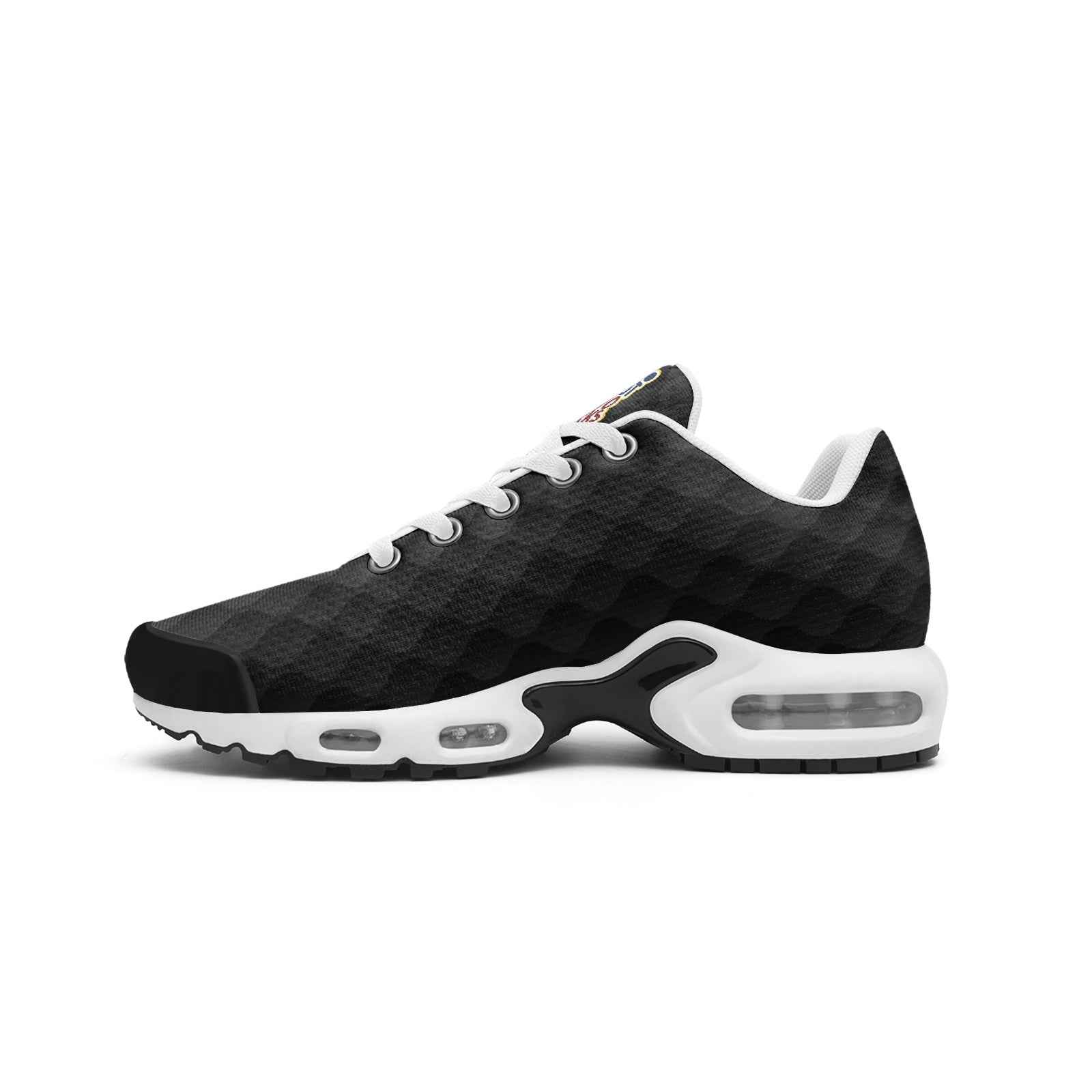 Unisex Black Mesh Tech Eco-Flex Sneakers