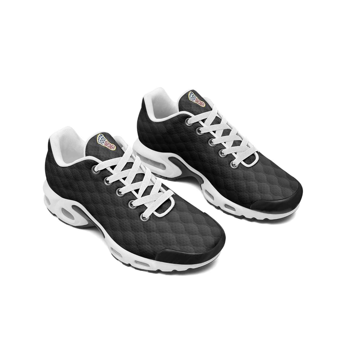 Unisex Black Mesh Tech Eco-Flex Sneakers